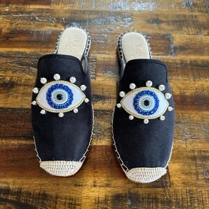 Kate Spade New York - Azura Evil Eye Espadrille Mules